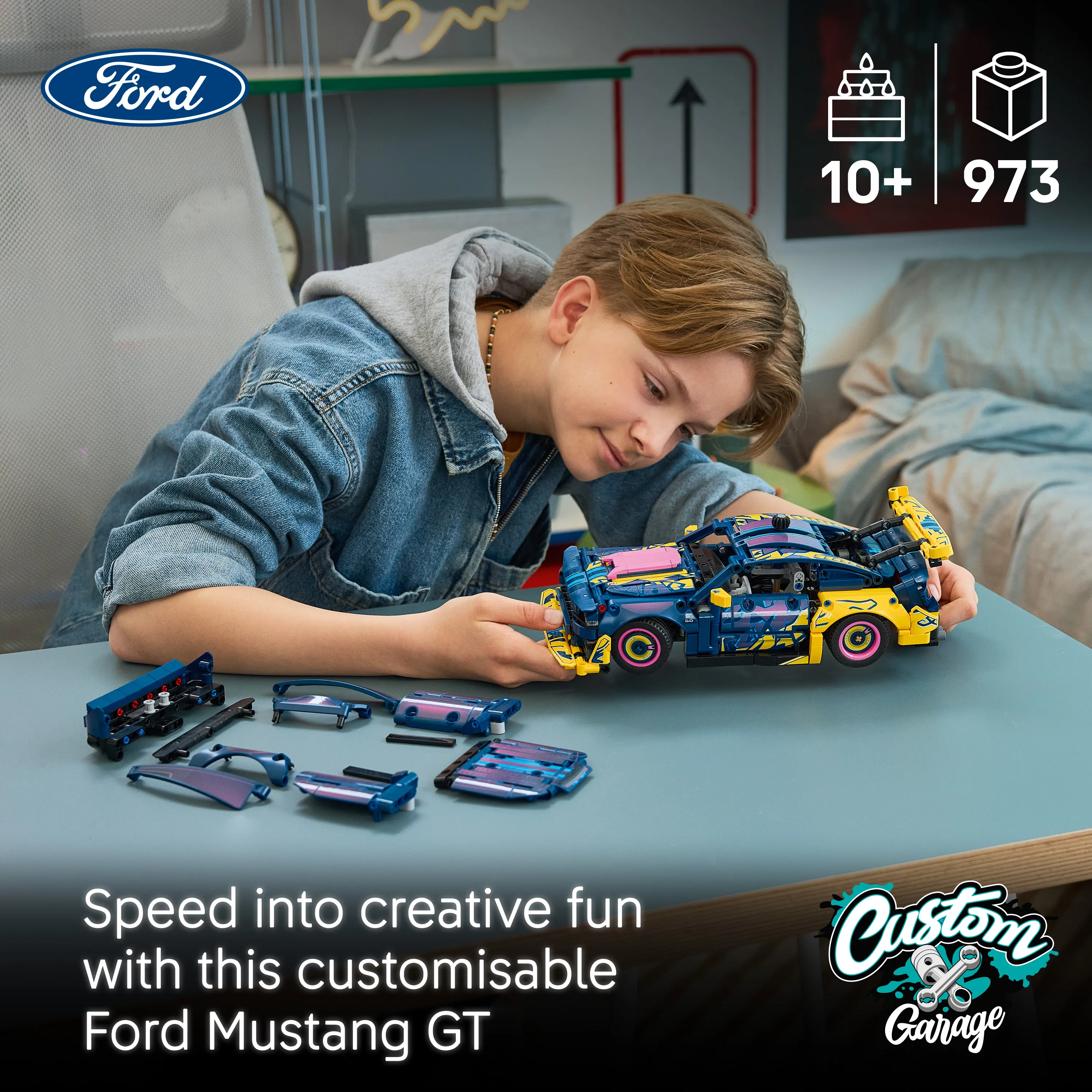LEGO Technic Custom-autotalli Ford Mustang GT 42236