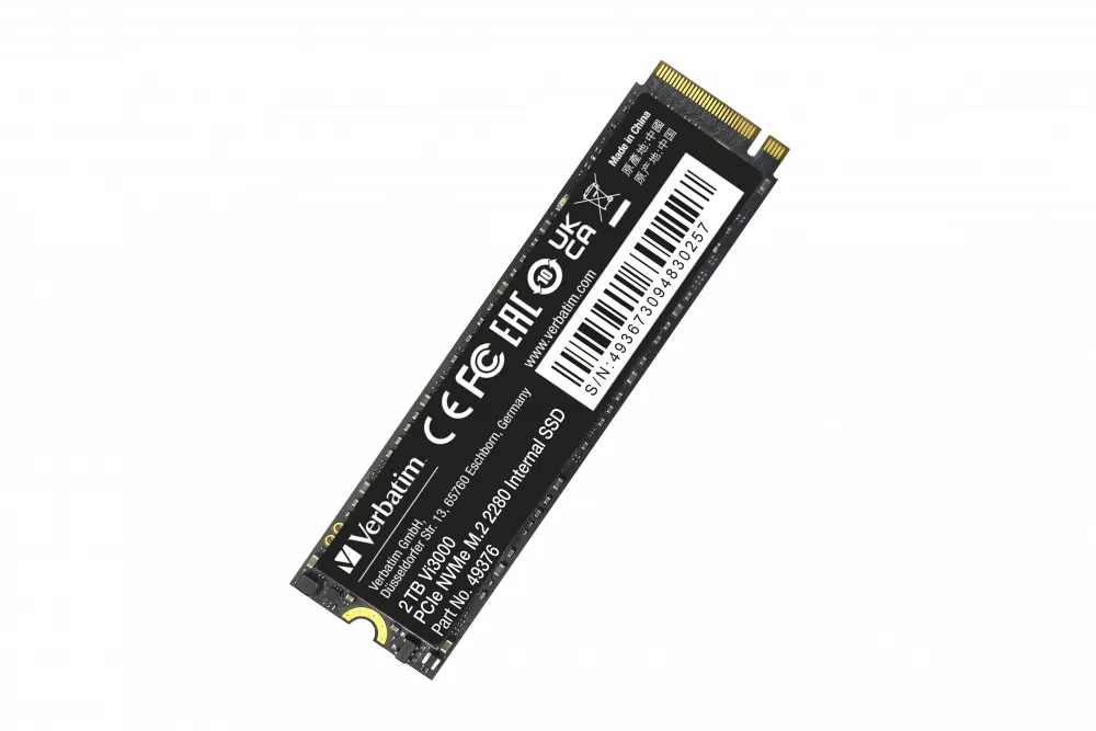 Verbatim Vi3000 PCIe NVMe M.2 SSD 2TB 2 TB, PCIe 3.0, M.2 - SSD