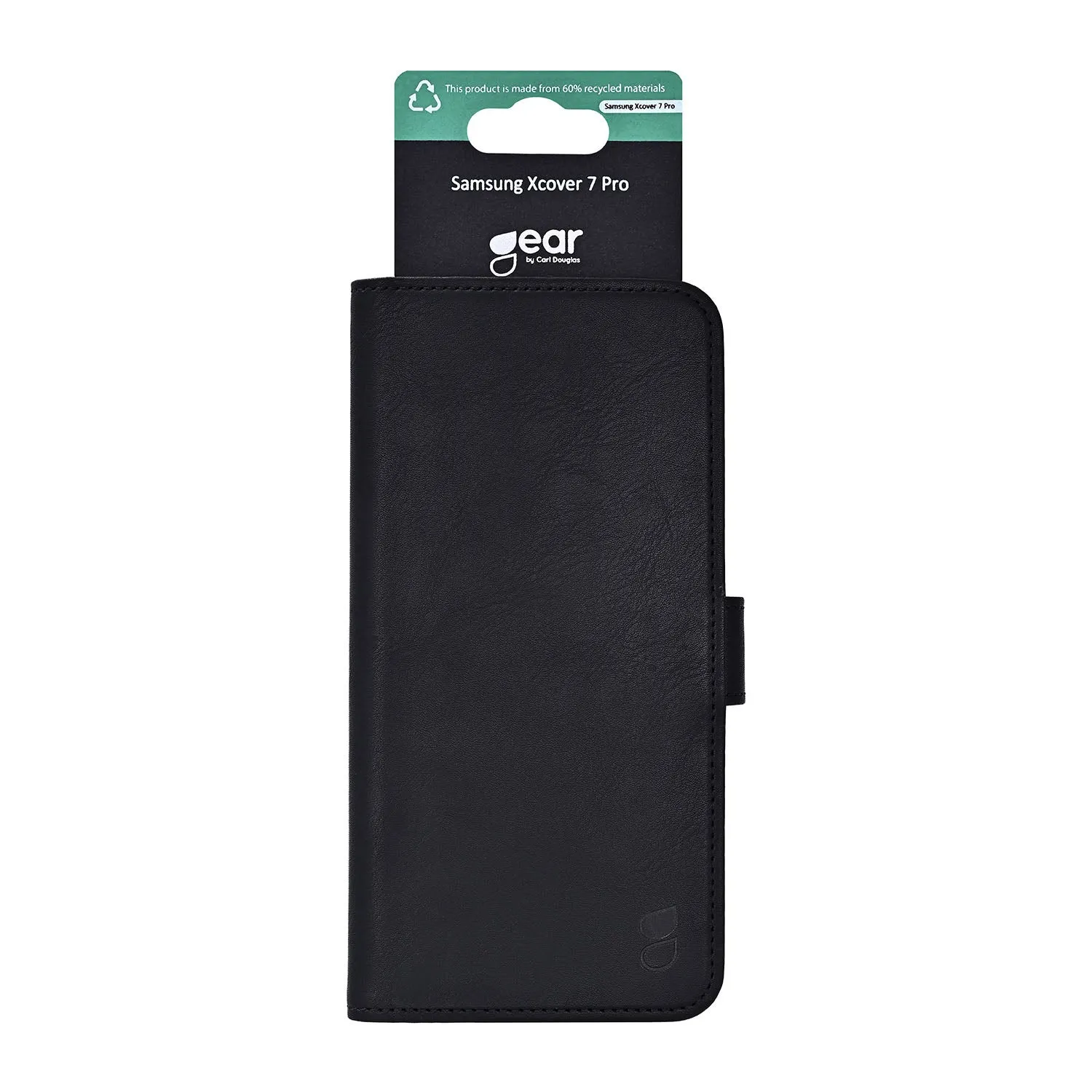 GEAR Classic 3 Card Recycled Wallet Case for Galaxy Xcover 7 Pro, Black