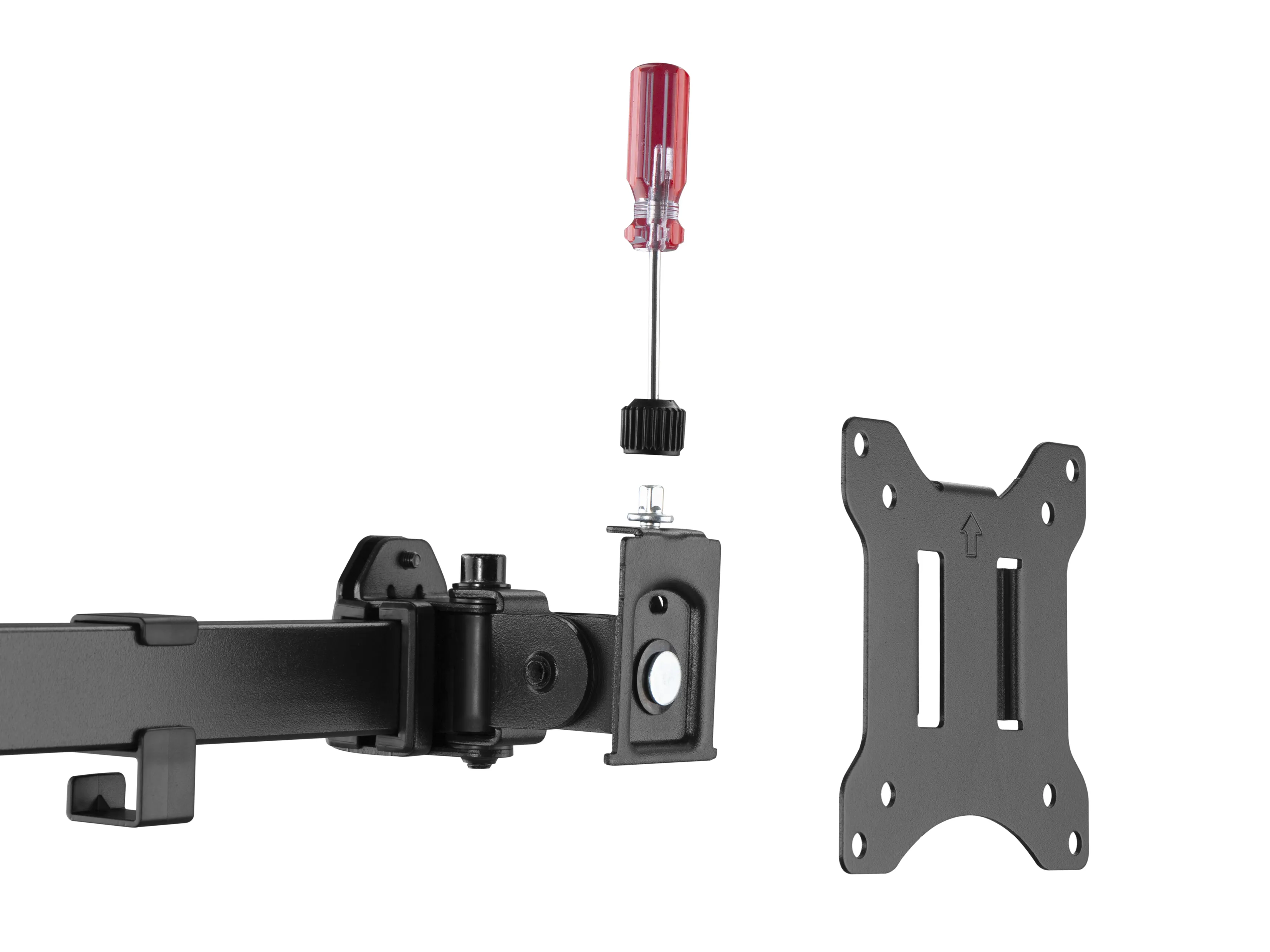 EQUIP 650160 Desk Mount, for 6 monitors, 17-32", full-motion, 7kg, Black