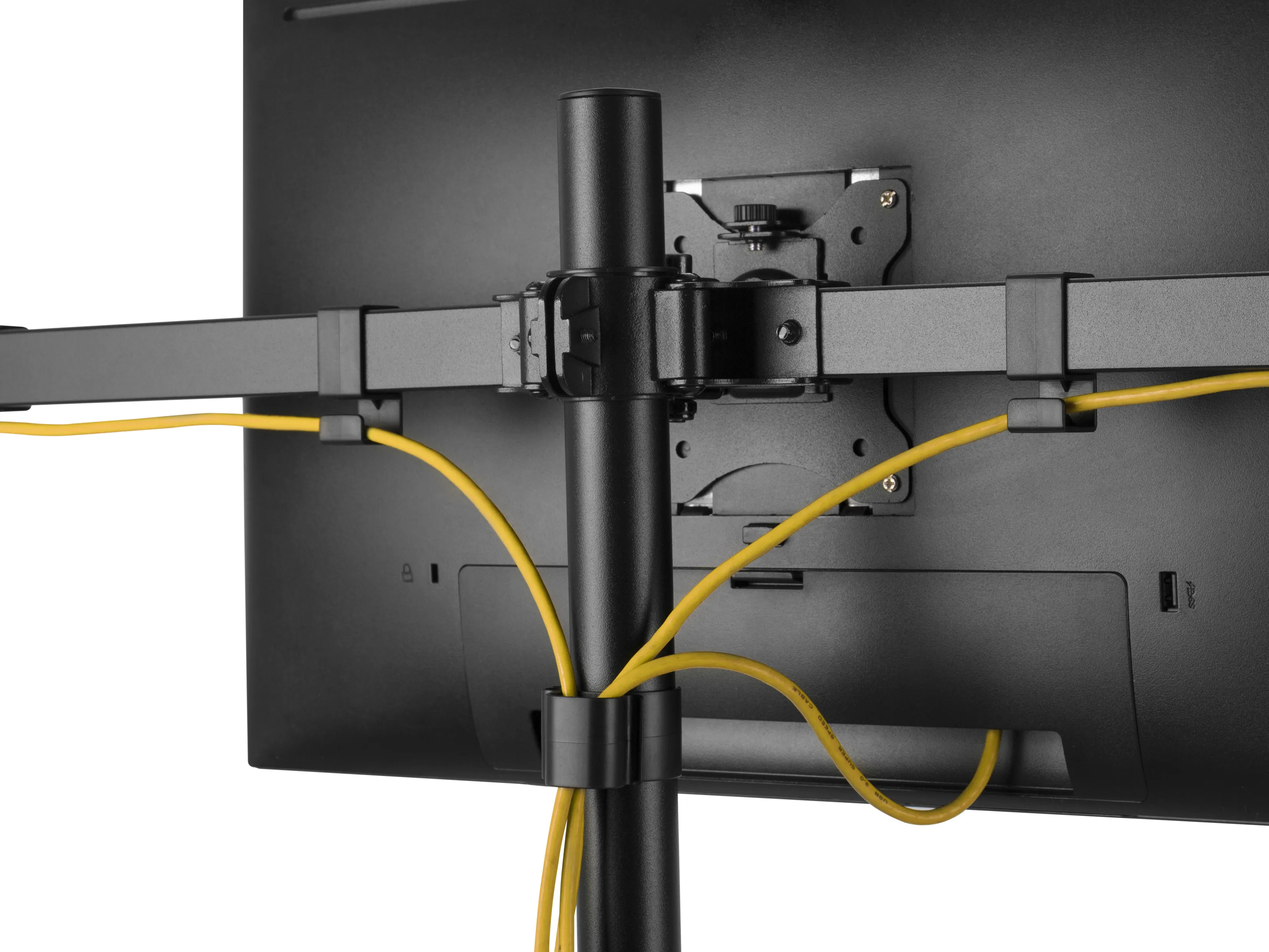 EQUIP 650160 Desk Mount, for 6 monitors, 17-32", full-motion, 7kg, Black