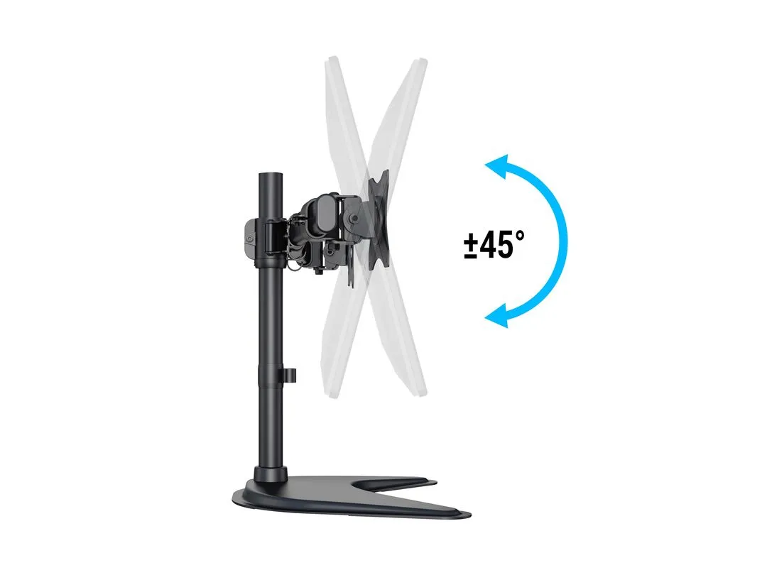 Multibrackets M Deskstand Basic Dual, -monitor arm, black, 15&quot;-27&quot;, 10kg