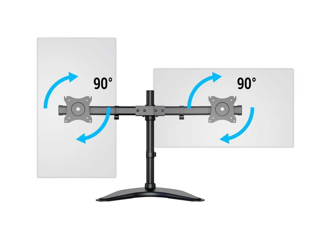 Multibrackets M Deskstand Basic Dual, -monitor arm, black, 15&quot;-27&quot;, 10kg