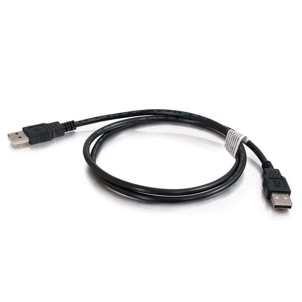 Cables To Go USB-A - USB-A -kaapeli, 2 m, Musta