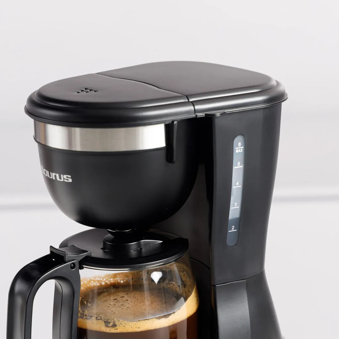 Taurus Verona Inox - coffee maker, black, 6 cups