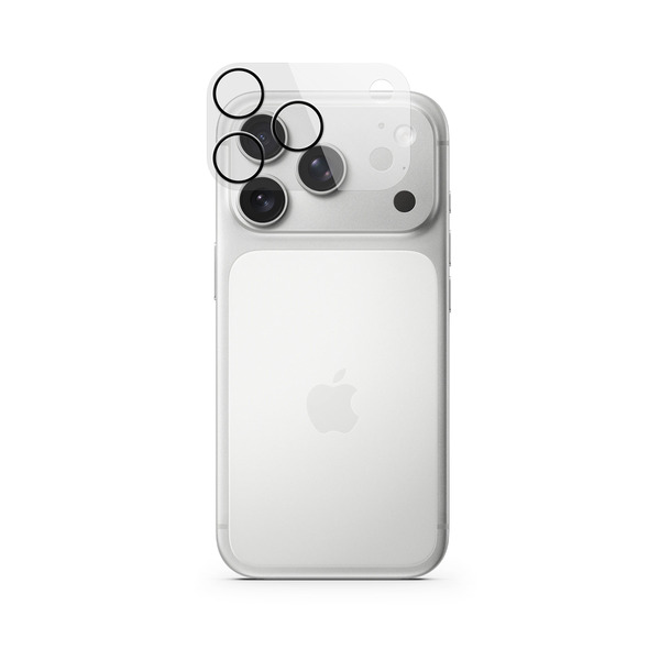 Epico UNUM Sapphire Shield kameralinsskydd f&ouml;r iPhone 17 Pro / 17 Pro Max, med applikator