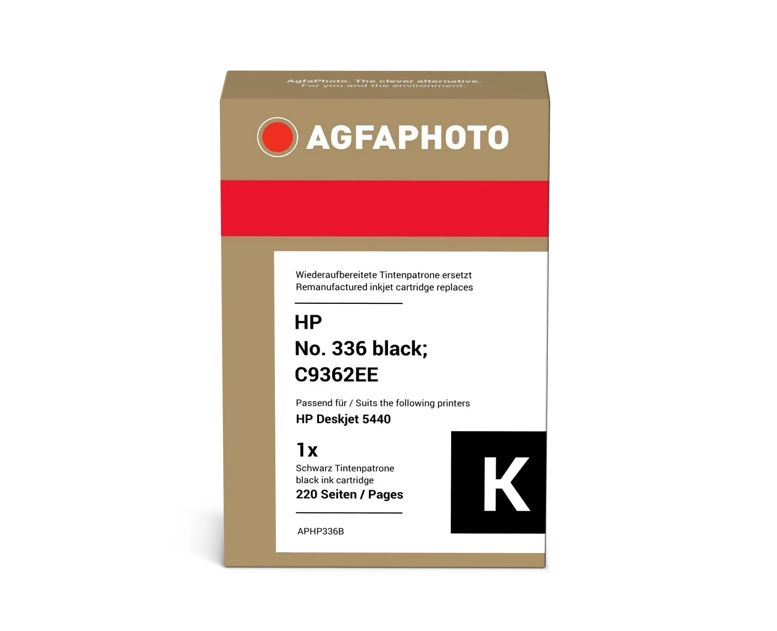AGFAPHOTO APHP336B -mustekasetti, 10 ml, musta