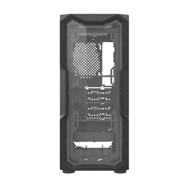 DARKFLASH Aquarius Acrylic Midi-Tower Case with window, Black