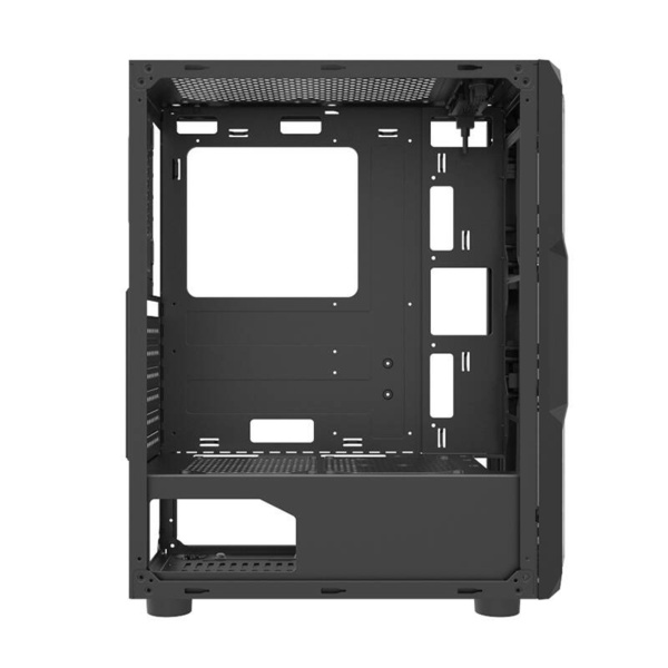 DARKFLASH Aquarius Acrylic Midi-Tower Case with window, Black