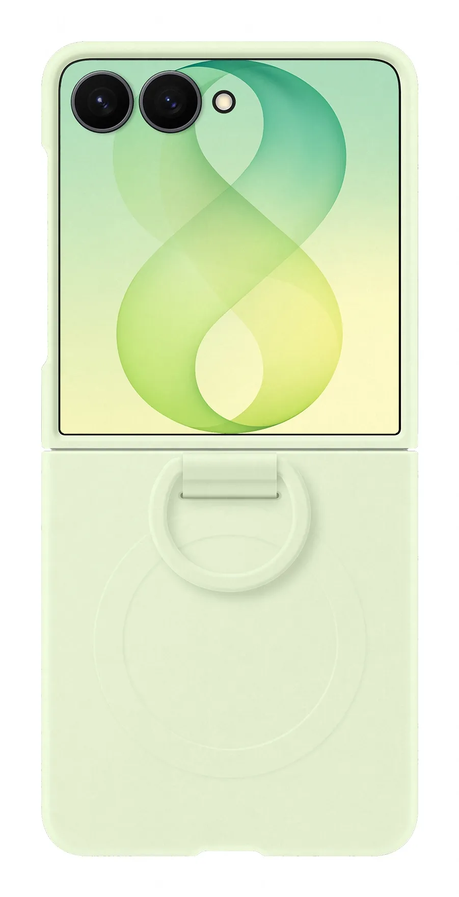 Samsung Galaxy Z Flip8 Silicone Ring Magnet Case, Mint