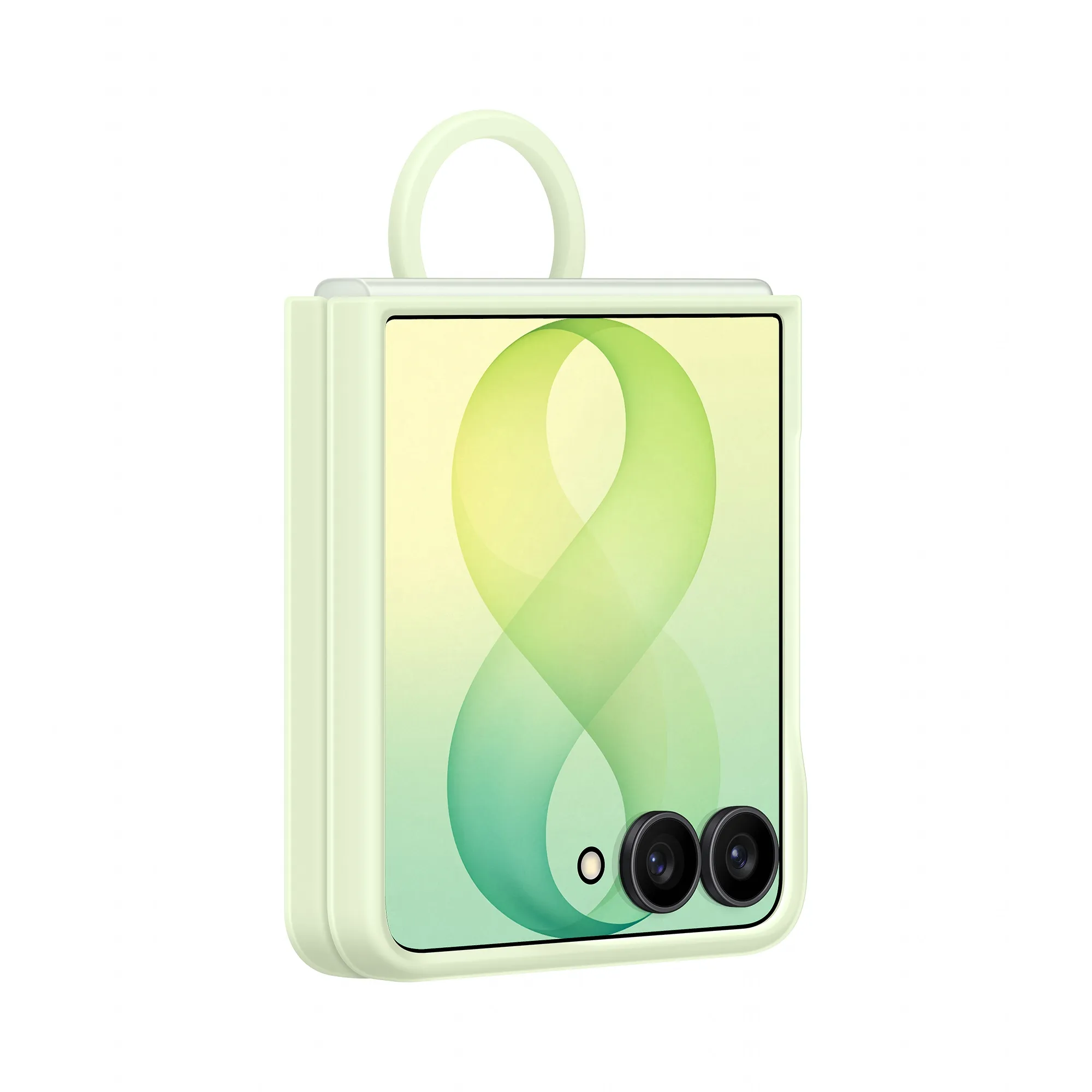 Samsung Galaxy Z Flip8 Silicone Ring Magnet Case, Mint