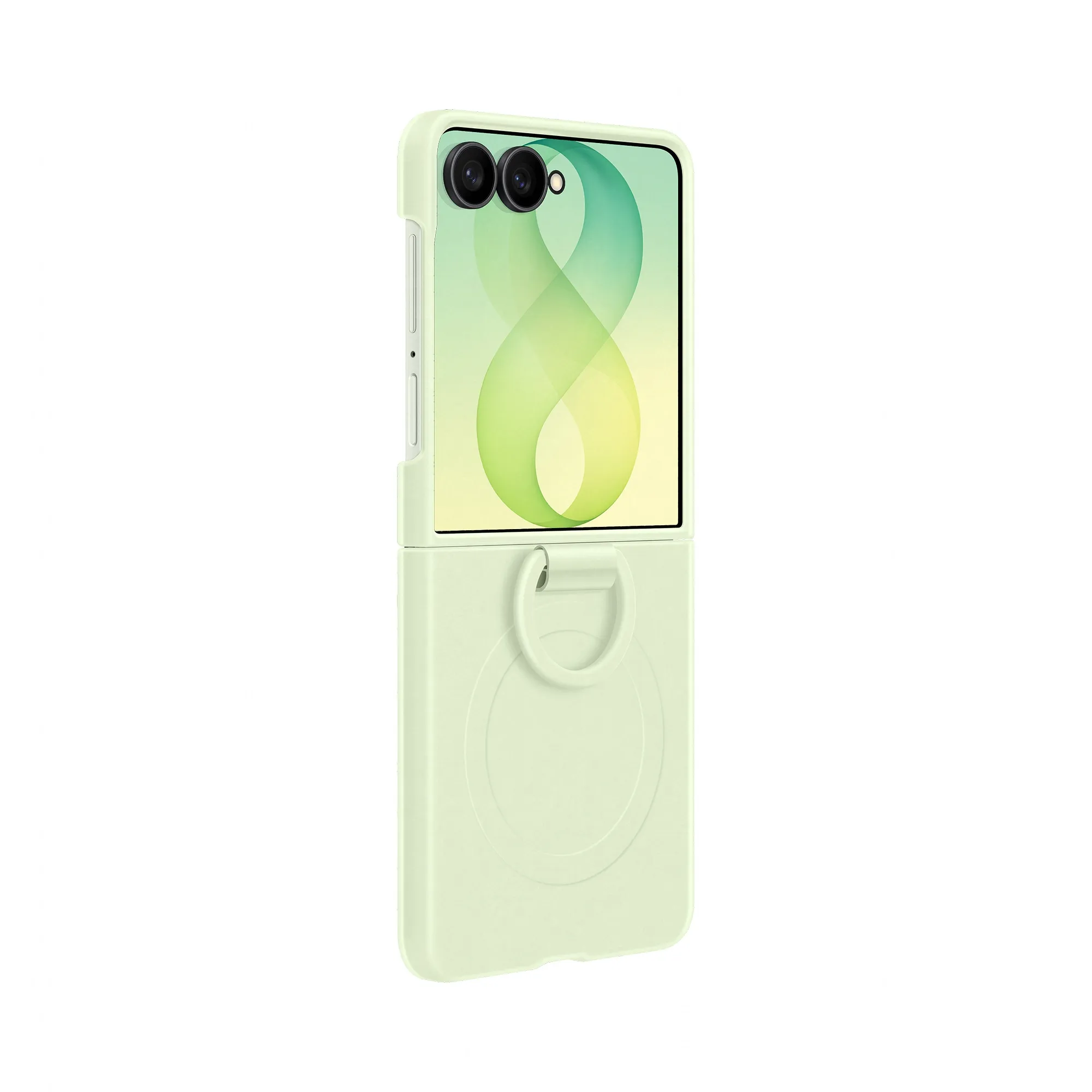 Samsung Galaxy Z Flip8 Silicone Ring Magnet Case, Mint
