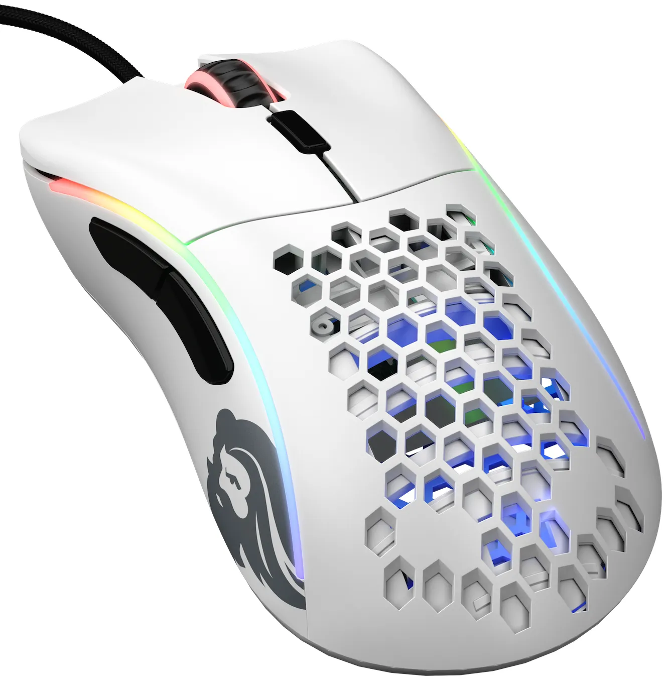 Glorious Model D Minus Wired Gaming Mouse, White