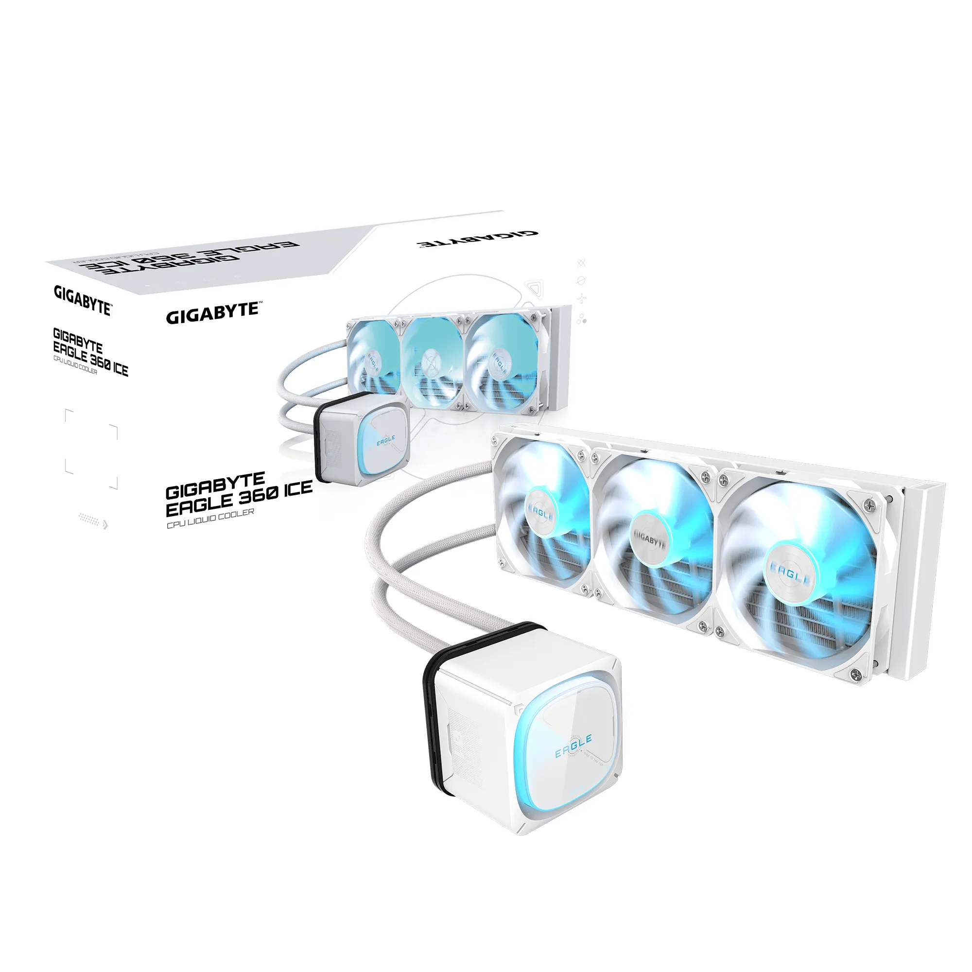 GIGABYTE EAGLE 360 ICE 360mm v&auml;tskekylare, vit