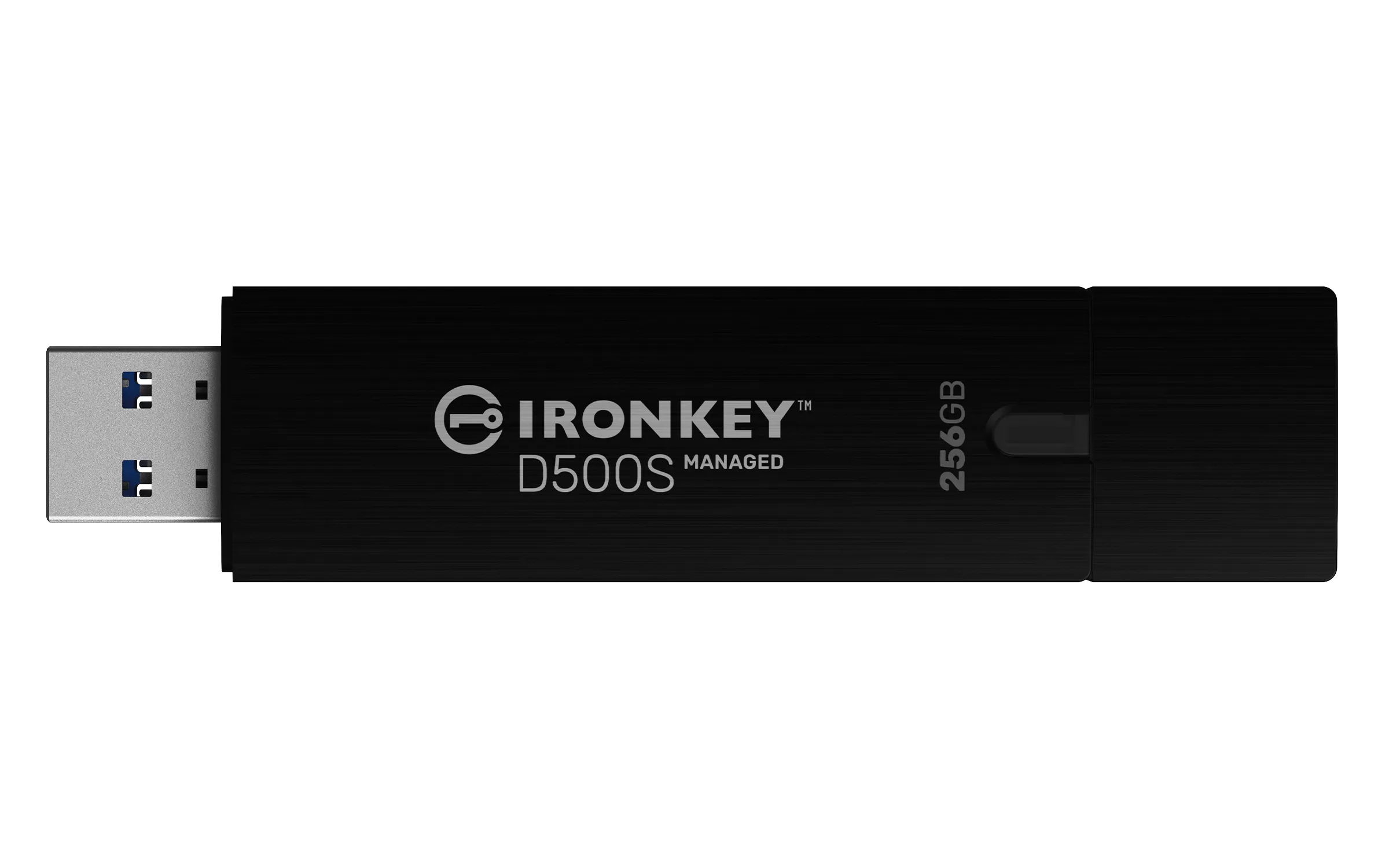 Kingston IronKey Managed D500SM AES-256 256 GB USB 3.2 Gen 1x1 - minne, Svart