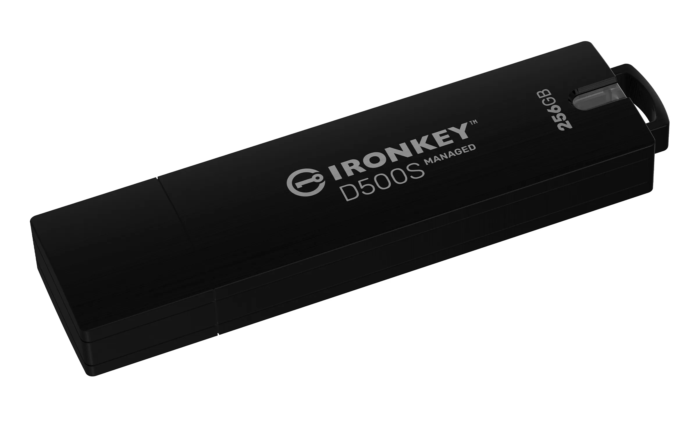 Kingston IronKey Managed D500SM AES-256 256 GB USB 3.2 Gen 1x1 - minne, Svart