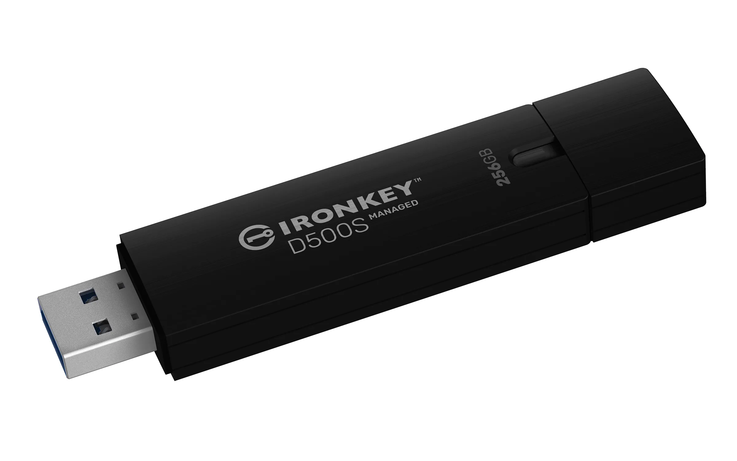 Kingston IronKey Managed D500SM AES-256 256 GB USB 3.2 Gen 1x1 - minne, Svart