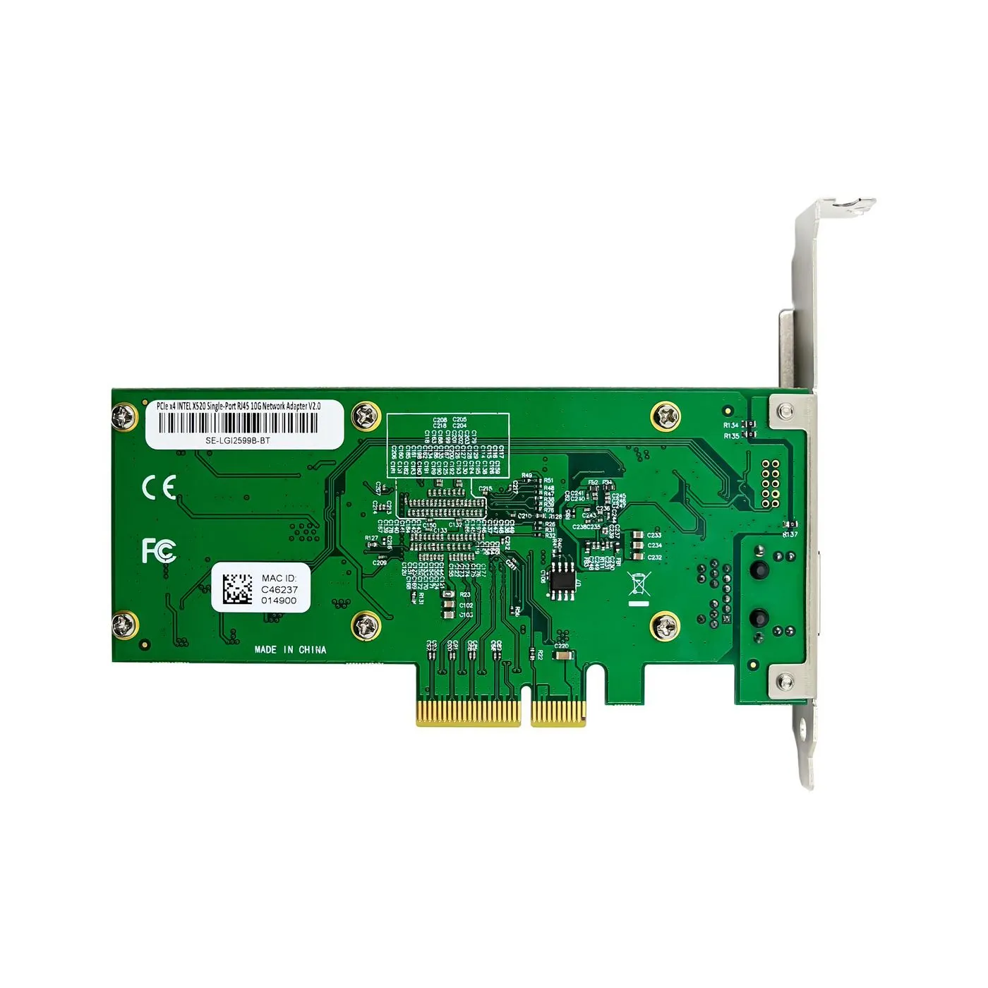 MICROCONNECT MC-PCIEX4-X520-T1-S - Network Interface Card