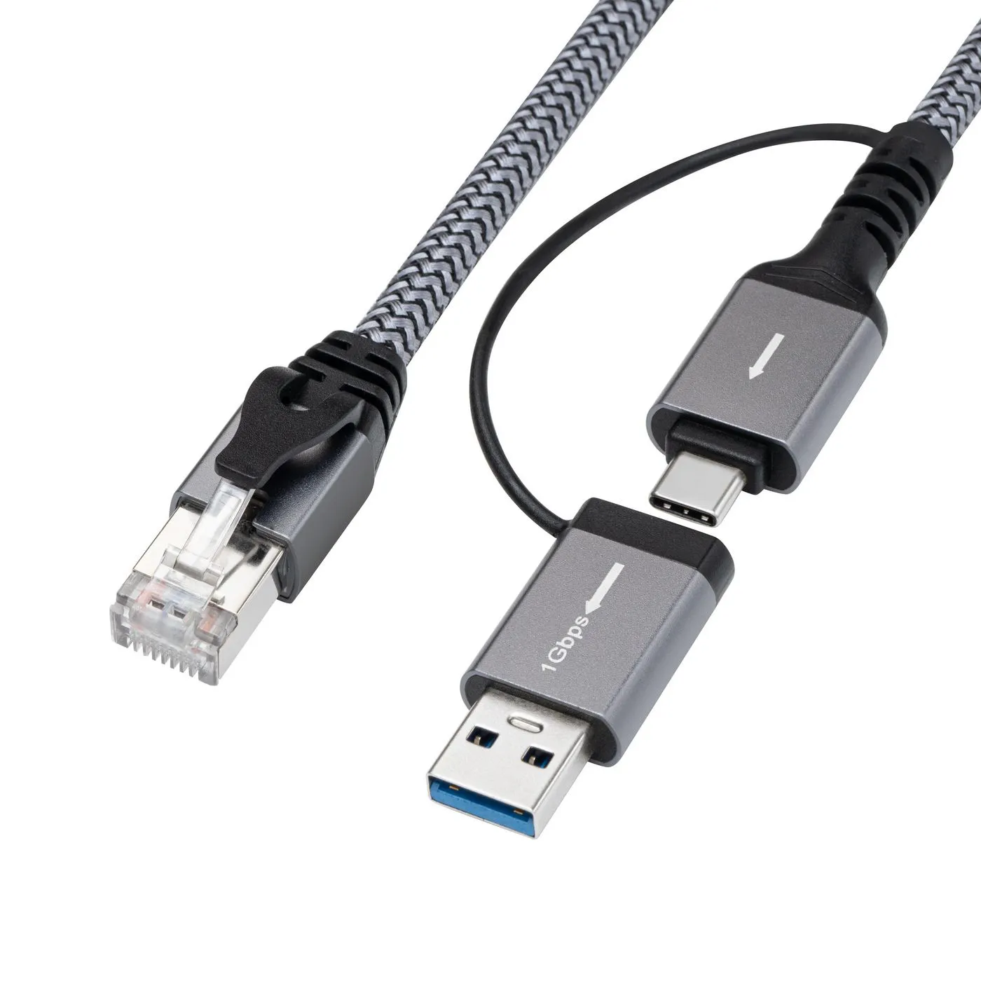 Microconnect CAT6 FTP to USB A-C adapter - cable, 1m