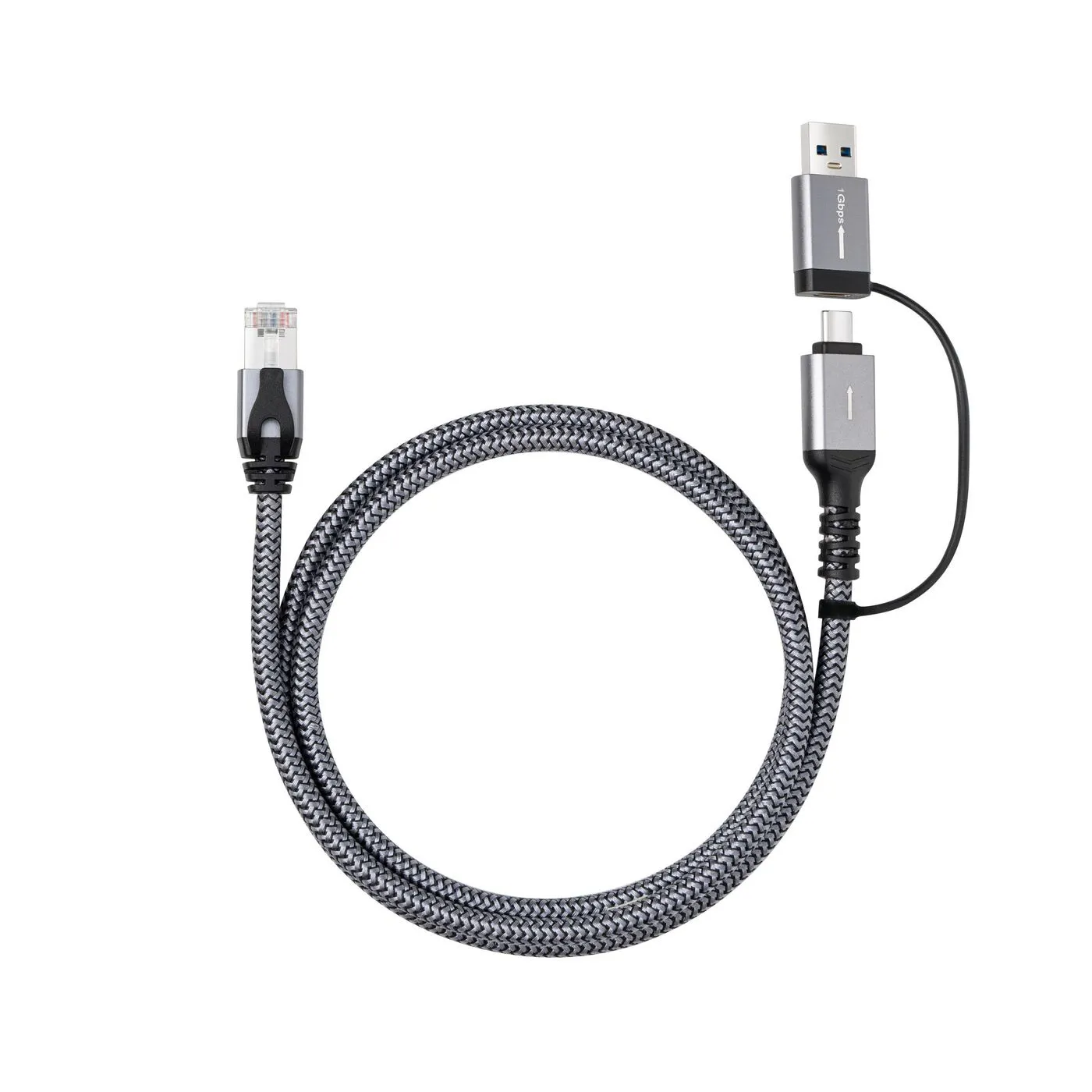 Microconnect CAT6 FTP to USB A-C adapter - cable, 1m