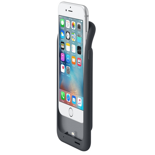 iPhone 6/6s Smart Battery Case - hiilenharmaa