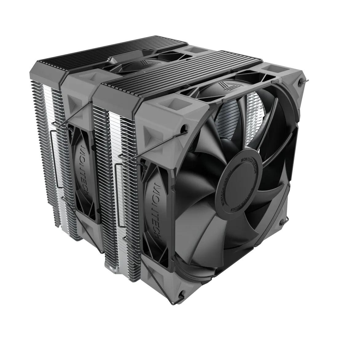 Montech NX600, 2x120 mm CPU Cooler, Black