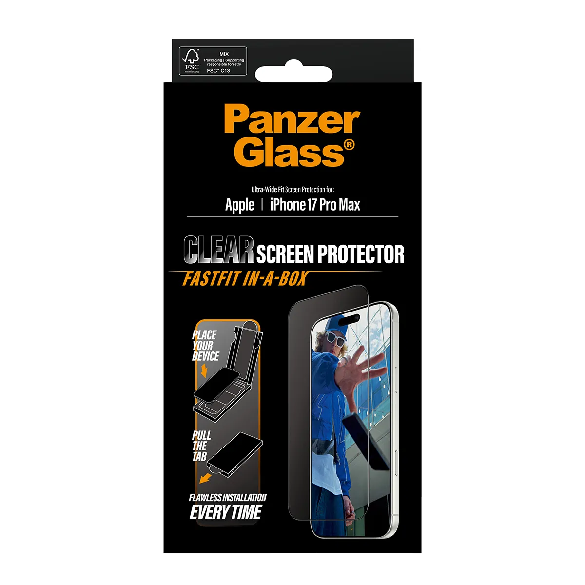 PanzerGlass Ultra-Wide Fit Alignerkit iPhone 17 Pro Max - Screen Protector