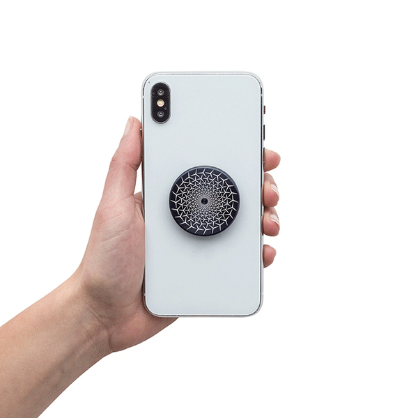 POPSOCKETS BackSpin Alum Propeller Avtagbart Grip med St&auml;llfunktion LUXE Spin