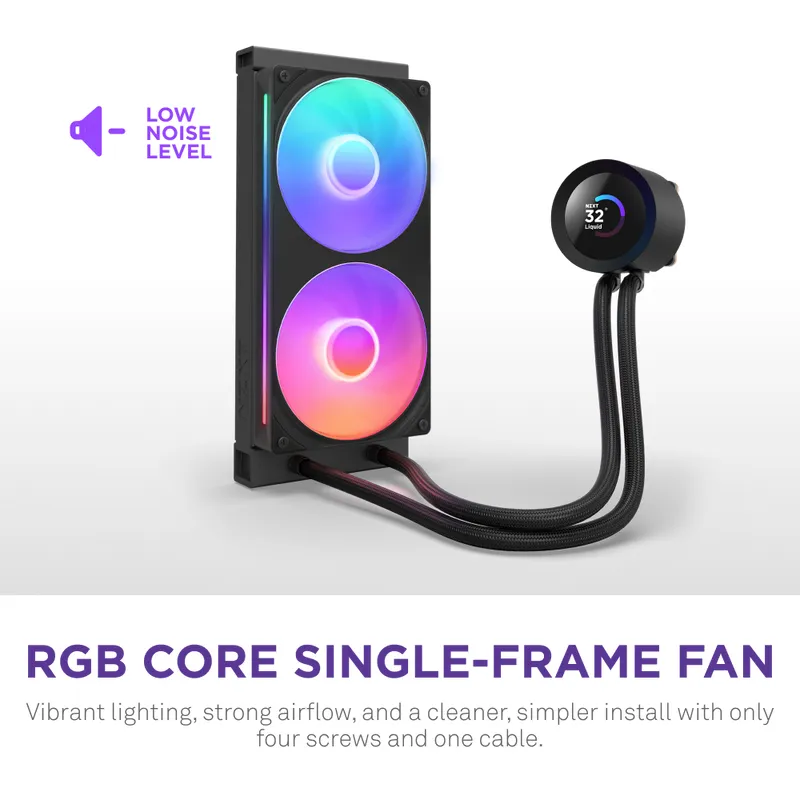 Kraken Plus 240 RGB - liquid cooler, Black