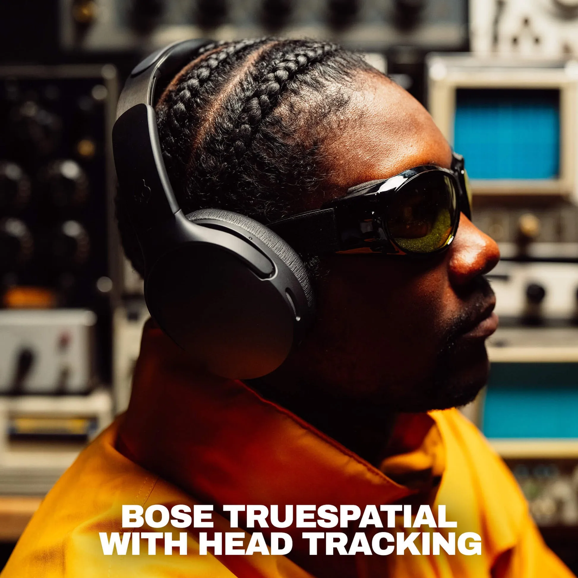 Skullcandy Crusher 1080 ANC tr&aring;dl&ouml;sa over-ear h&ouml;rlurar, svart