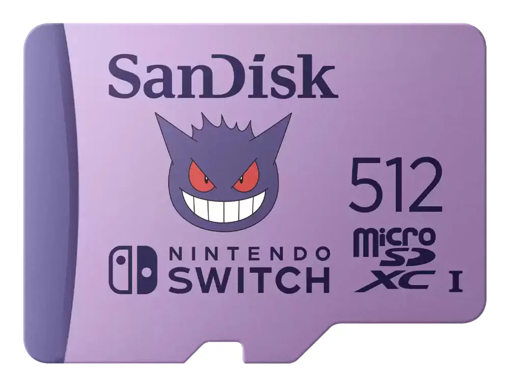 SanDisk Nintendo Pokemon Ectoplasm 512GB - microSD memory card