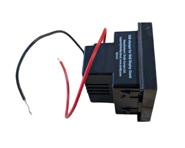 Shelly USB charger for Wall Display Stand Black
