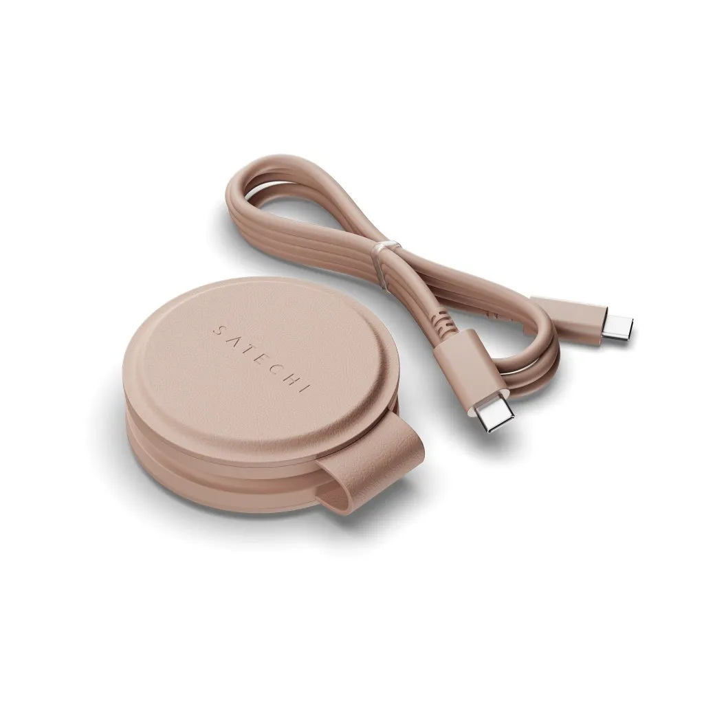 Satechi OntheGo 2-i-1 - wireless charger, Desert Rose