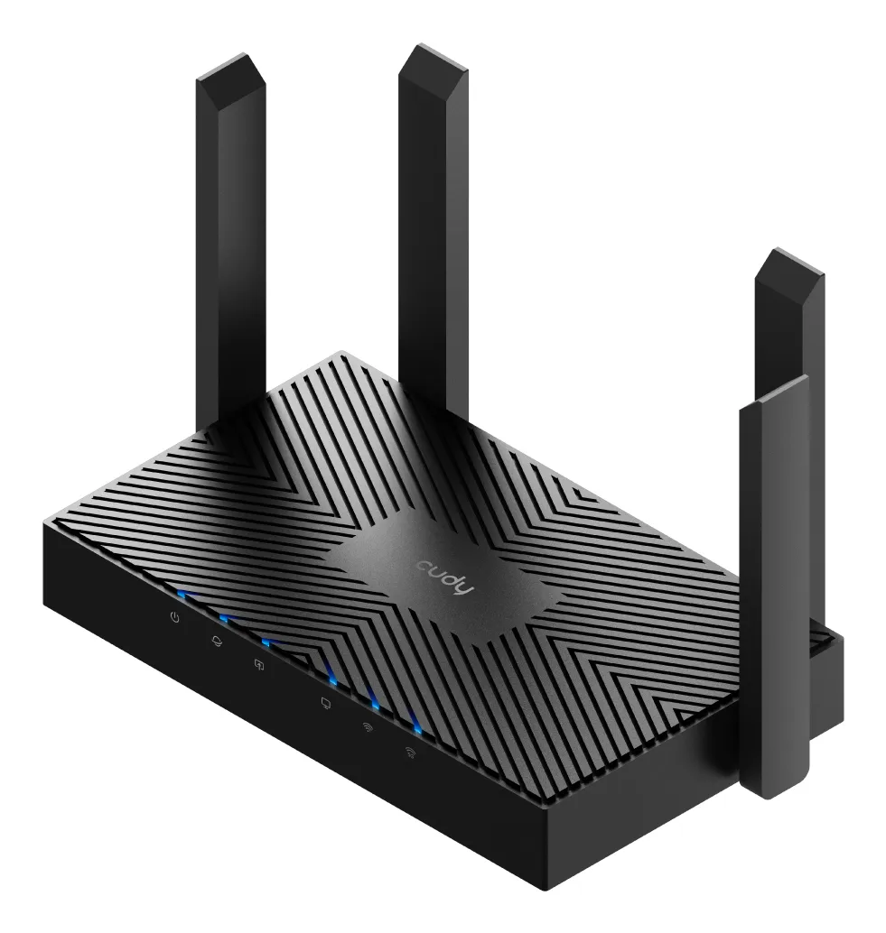 Cudy WR3000 -reititin, Wi-Fi 6, AX3000, Dual-band, musta