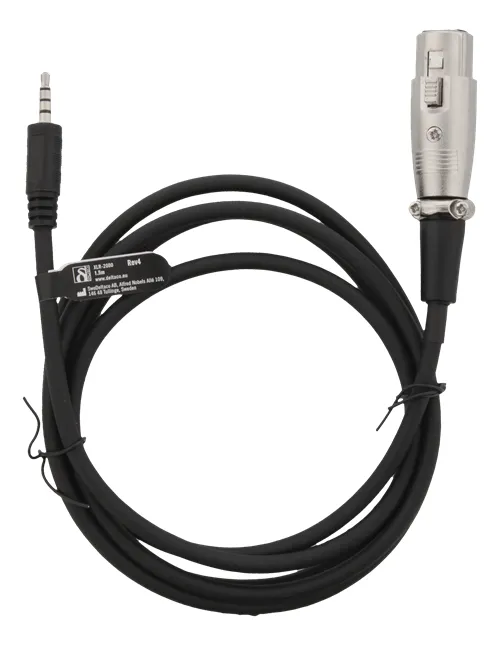DELTACO XLR to 3,5mm adapter, 1,5m, 3-pin XLR, Cisco pinout, black