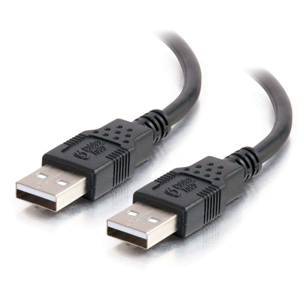 Cables To Go USB-A - USB A - kabel, 2 m, Svart