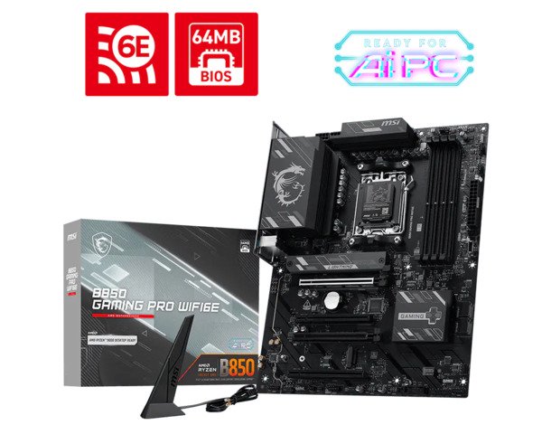 MSI B850 GAMING PRO WiFi 6E AM5 ATX Motherboard