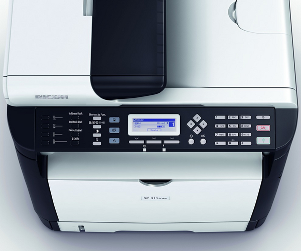RICOH SP 377SFNWX BLACK AND WHITE MFP PRINTER BASED