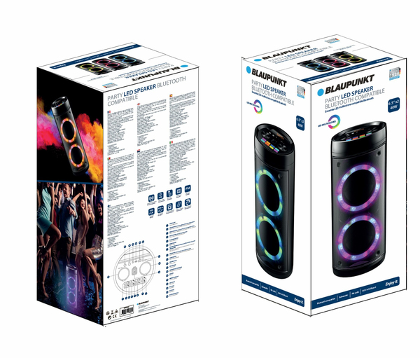Blaupunkt BLP 3910 Partyspeaker BT BOOMBOX 40W LED light