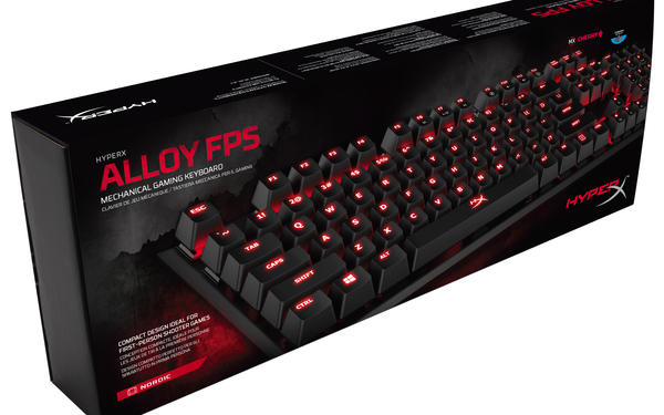 Kingston HyperX Alloy FPS - MX Cherry Blue Mechanical Gaming Keyboard, black
