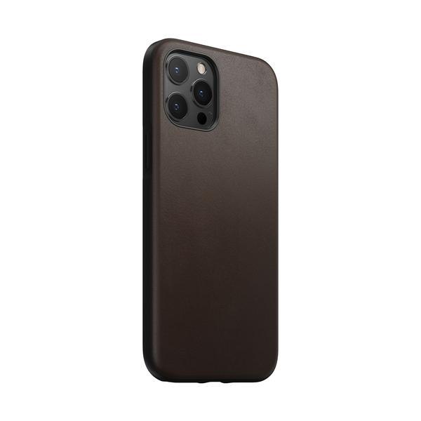 Nomad Rugged Leather Case, iPhone 12 Pro Max -suojakuori, Ruskea
