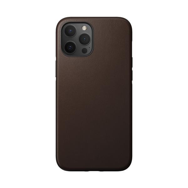 Nomad Rugged Leather Case, iPhone 12 Pro Max -suojakuori, Ruskea