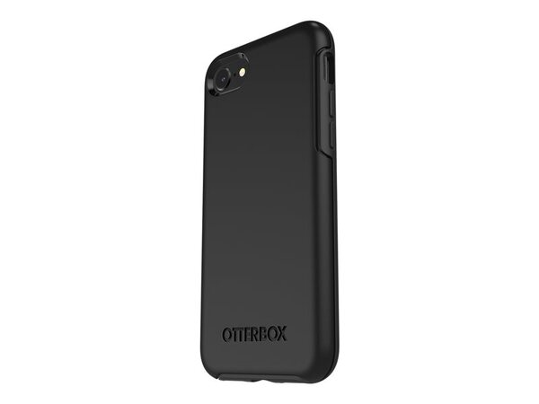 OtterBox Symmetry Series - Pro Pack - takakansi matkapuhelimelle - polykarbonaatti, synteettinen kumi - musta malleihin Apple iPhone 7, 8, SE (2.sukupolvi) - (e