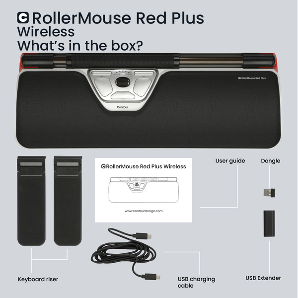 CONTOUR RollerMouse Red Plus + Balance Keyboard PN Wireless