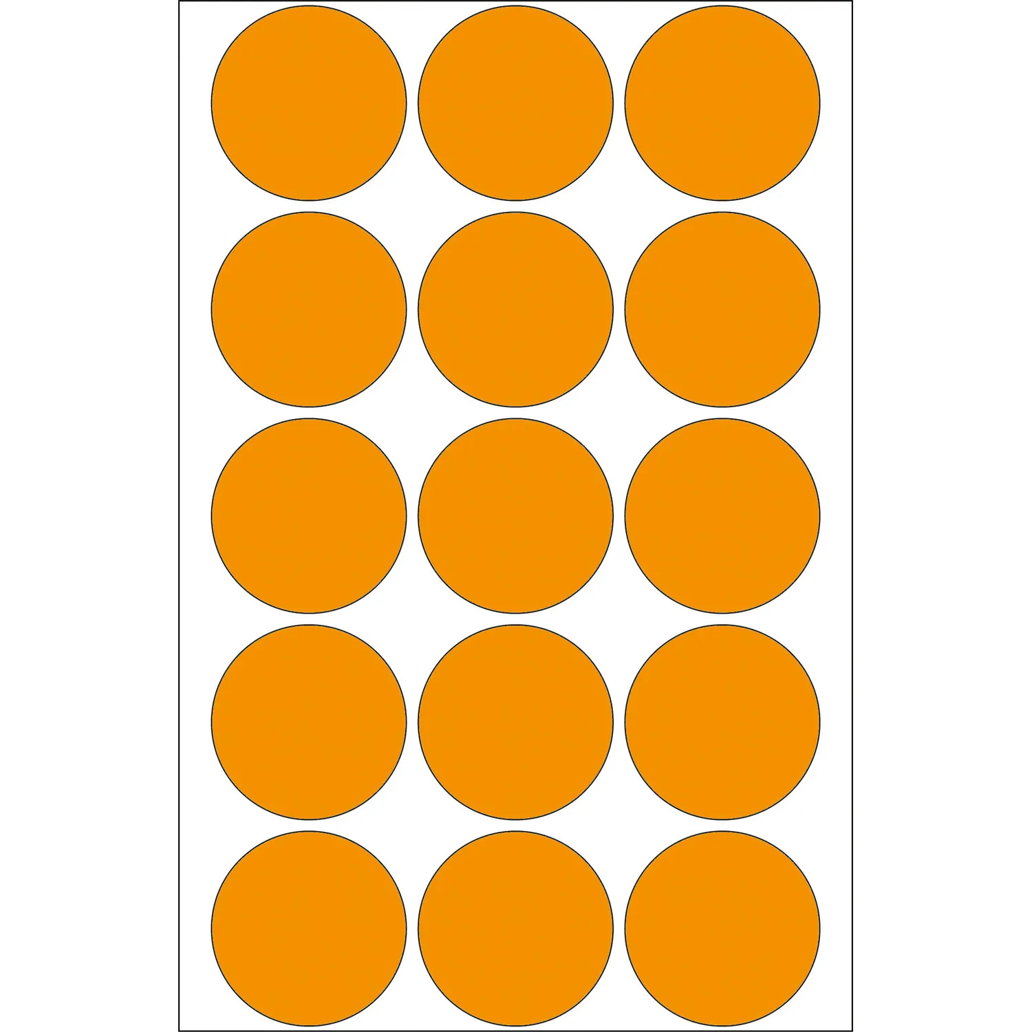 Herma label manual &oslash;32 neon orange (360)