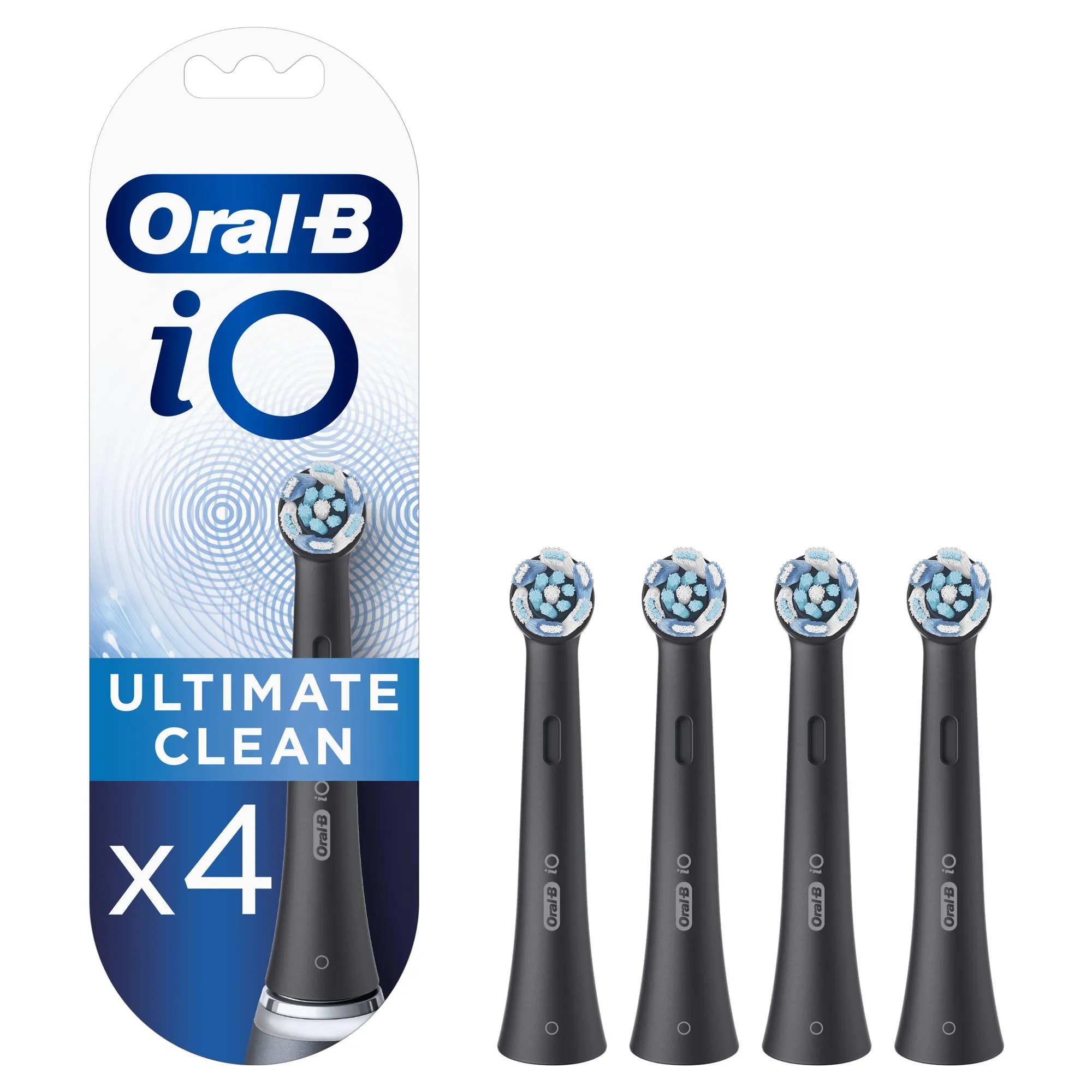 Oral-B iO Ultimate Clean Black -vaihtoharjat, 4kpl