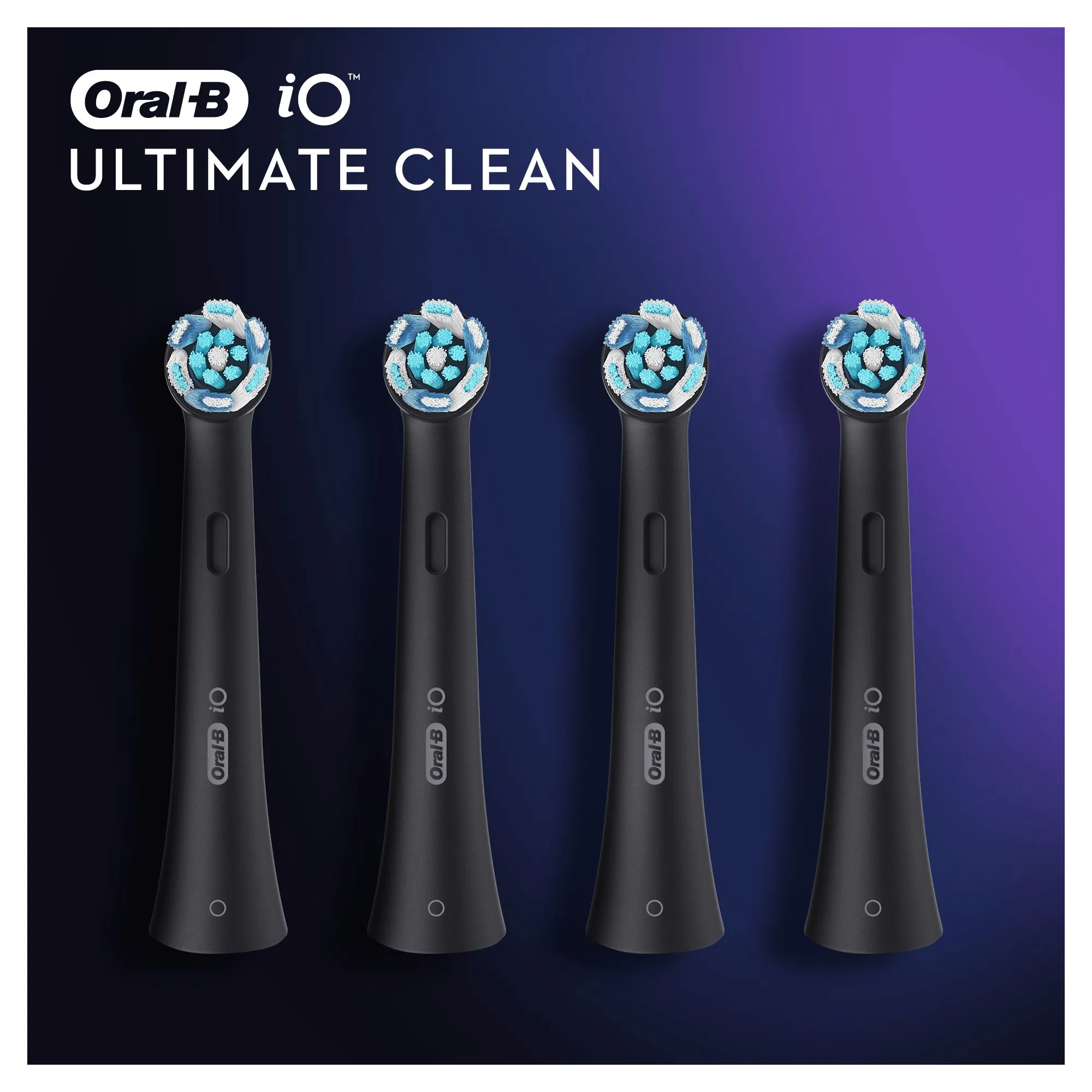 Oral-B iO Ultimate Clean Black - brush head, 4pcs