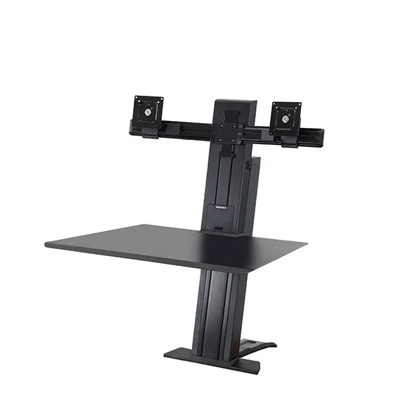 ERGOTRON WorkFit-SR Dual Monitor Sit-Stand Desktop Workstation black