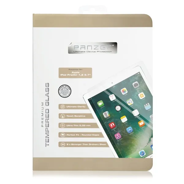 Panzer iPad 2018/17 9.7", Tempered Glass