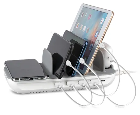 Charging Station Family Evo 63W, Grey/White